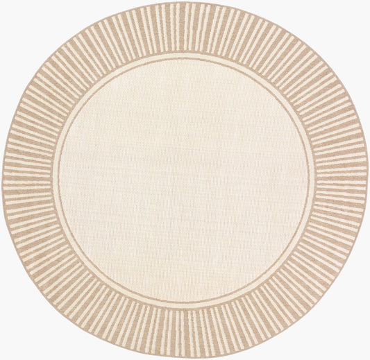 Alfresco ALF-9685 5ft Round Machine Woven Indoor/Outdoor Area Rug