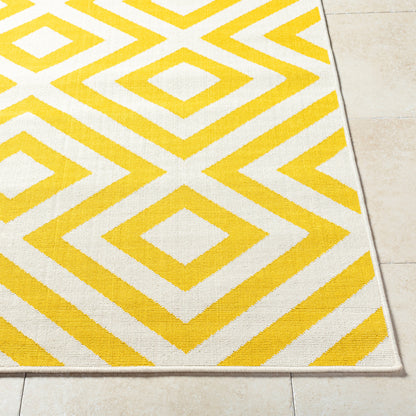 Alfresco ALF-9688 7ft Square Machine Woven Indoor/Outdoor Area Rug