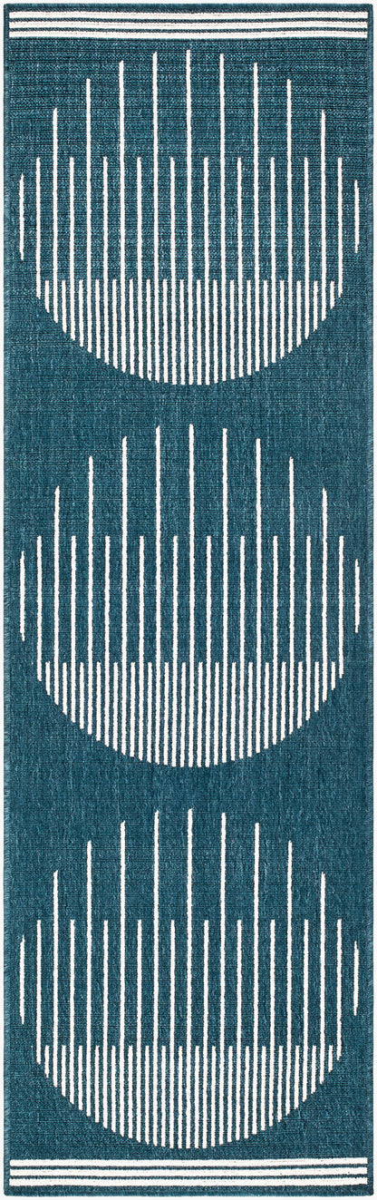 Alfresco ALF-9689 12ft Runner Machine Woven Indoor/Outdoor Runner Rug