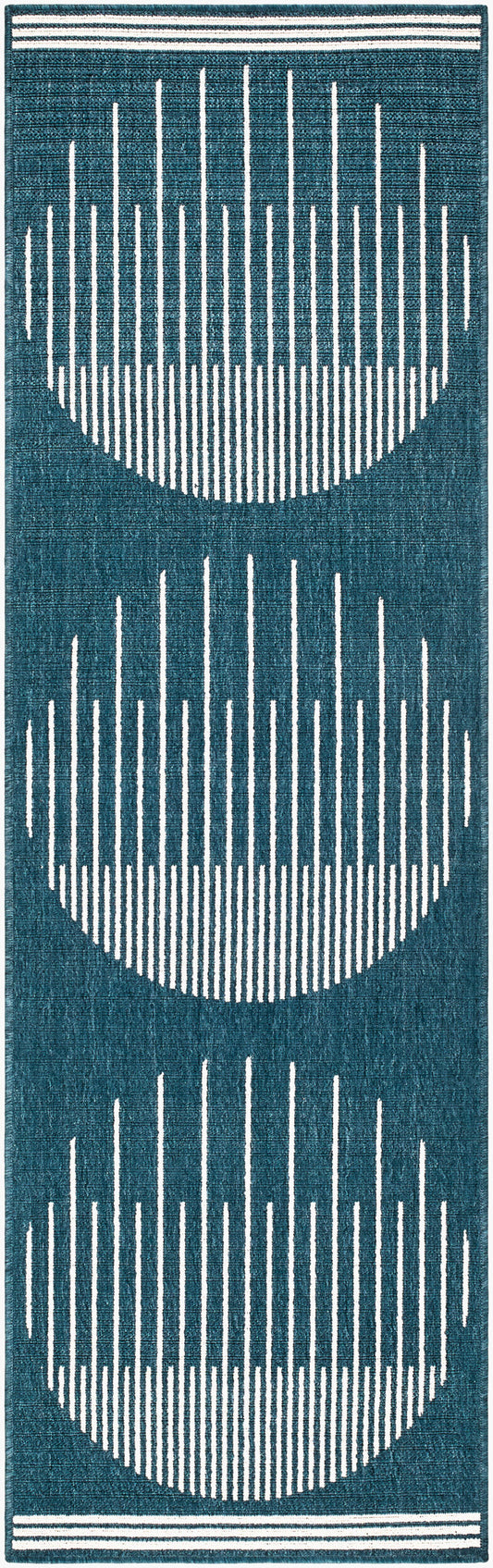 Alfresco ALF-9689 8ft Runner Machine Woven Indoor/Outdoor Runner Rug