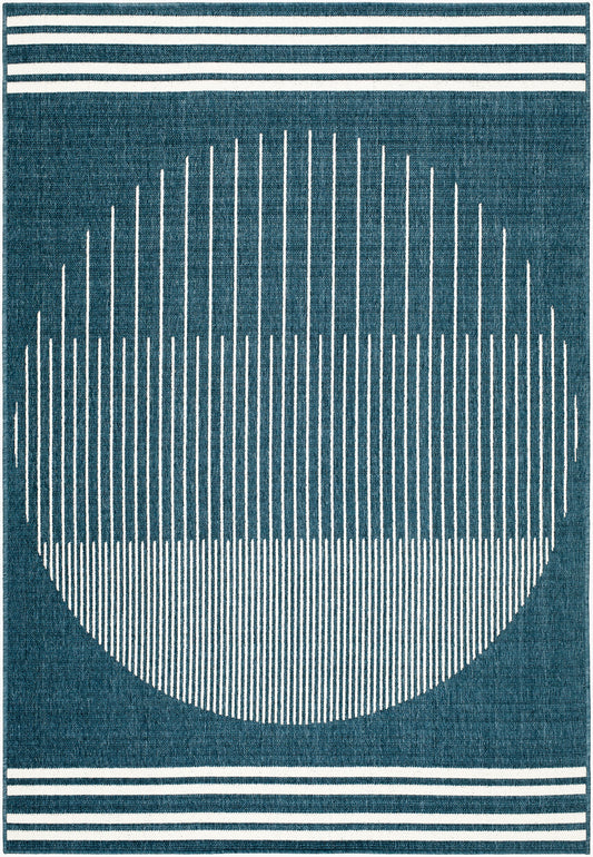 Alfresco ALF-9689 5' x 7' Machine Woven Indoor/Outdoor Area Rug