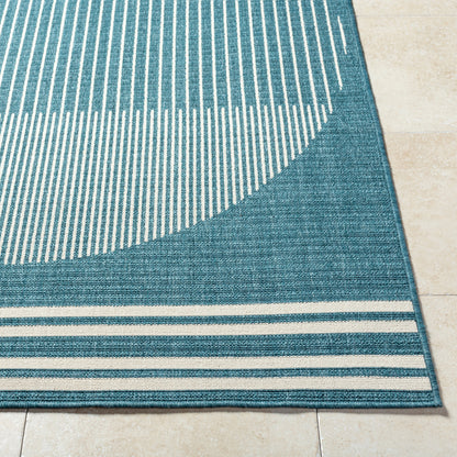 Alfresco ALF-9689 5ft Square Machine Woven Indoor/Outdoor Area Rug