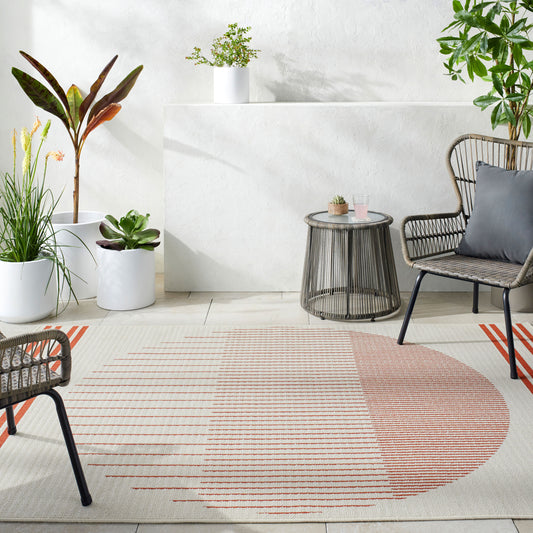 Alfresco ALF-9690 9ft Square Machine Woven Indoor/Outdoor Area Rug