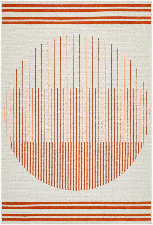 Alfresco ALF-9690 5' x 7' Machine Woven Indoor/Outdoor Area Rug