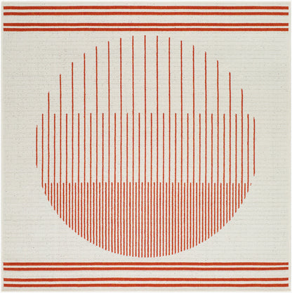 Alfresco ALF-9690 9ft Square Machine Woven Indoor/Outdoor Area Rug