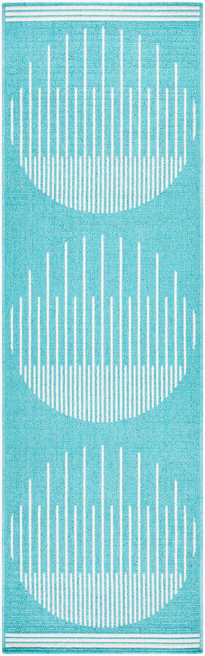 Alfresco ALF-9691 12ft Runner Machine Woven Indoor/Outdoor Runner Rug