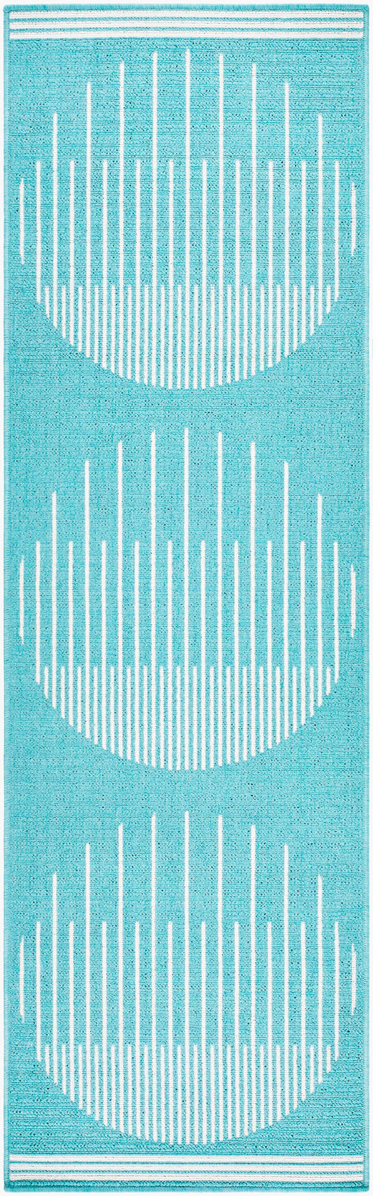 Alfresco ALF-9691 12ft Runner Machine Woven Indoor/Outdoor Runner Rug