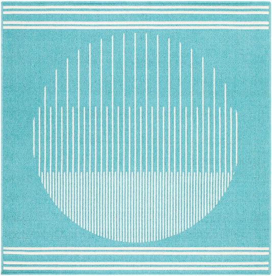 Alfresco ALF-9691 7ft Square Machine Woven Indoor/Outdoor Area Rug