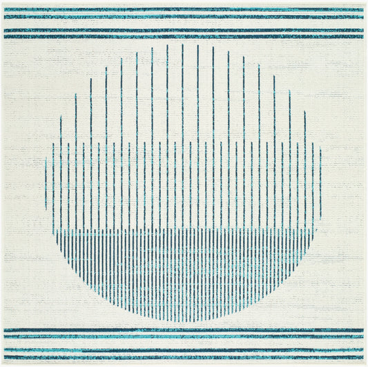 Alfresco ALF-9692 9ft Square Machine Woven Indoor/Outdoor Area Rug