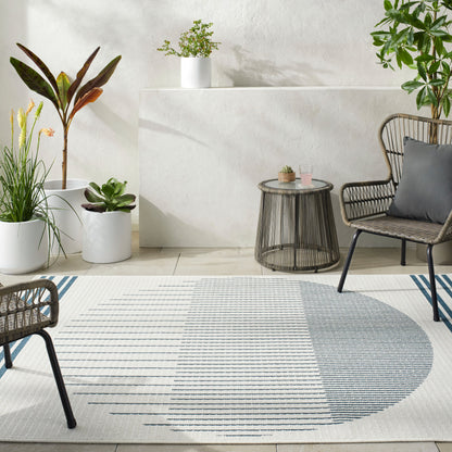 Alfresco ALF-9693 5' x 7' Machine Woven Indoor/Outdoor Area Rug
