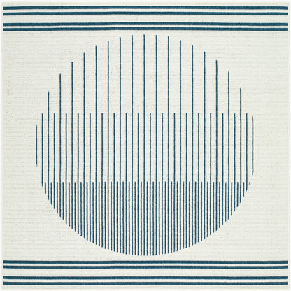 Alfresco ALF-9693 9ft Square Machine Woven Indoor/Outdoor Area Rug