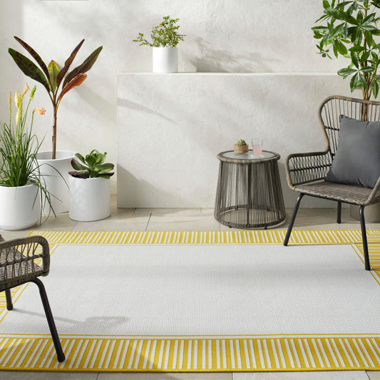 Alfresco ALF-9694 7ft Square Machine Woven Indoor/Outdoor Area Rug