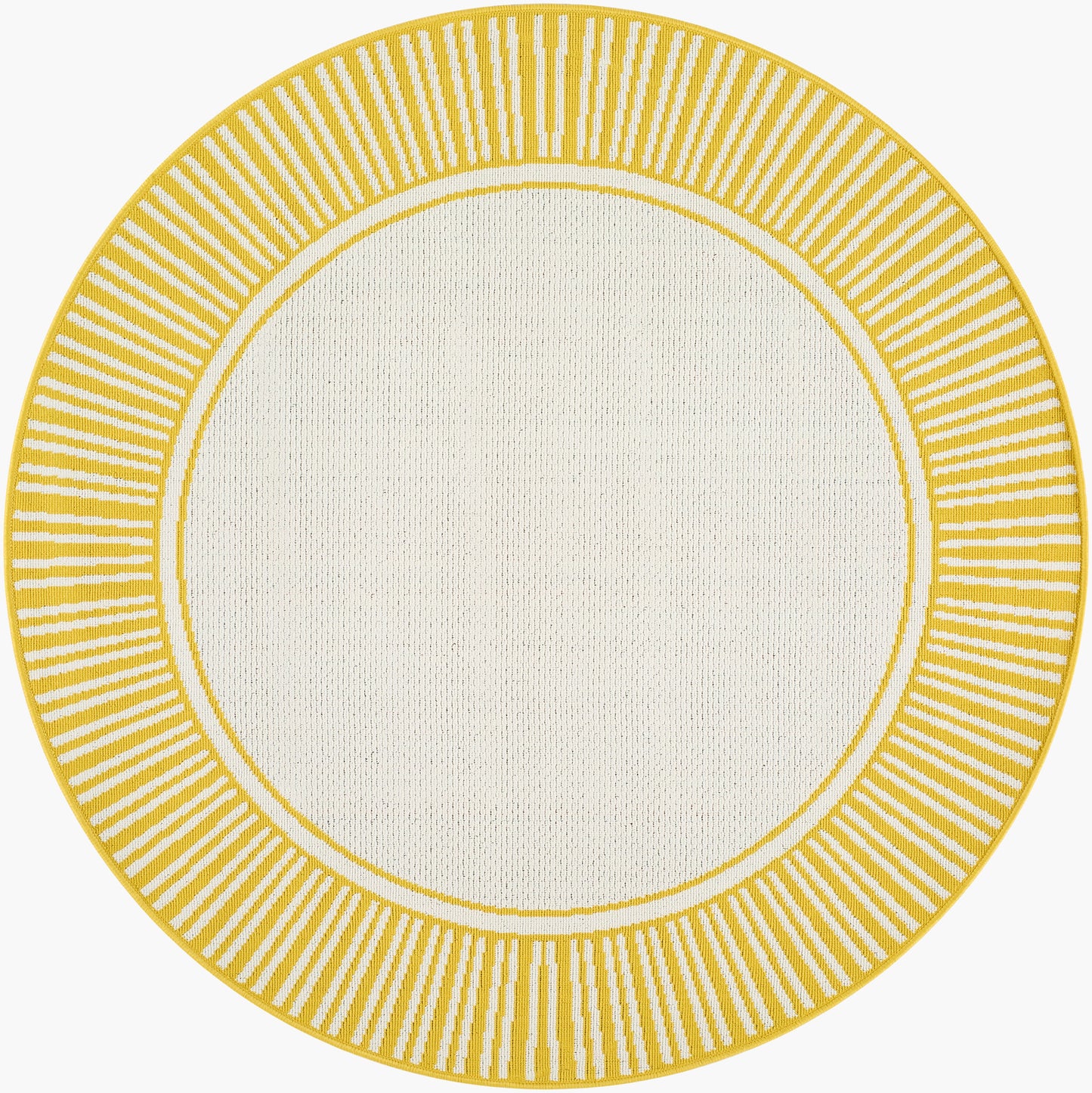 Alfresco ALF-9694 5ft Round Machine Woven Indoor/Outdoor Area Rug