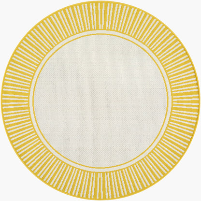Alfresco ALF-9694 5ft Round Machine Woven Indoor/Outdoor Area Rug