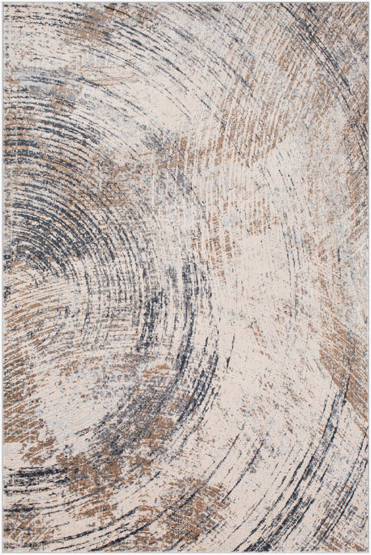 Alfombra decorativa tejida a máquina Alpine ALP-2303 de 2' x 3'