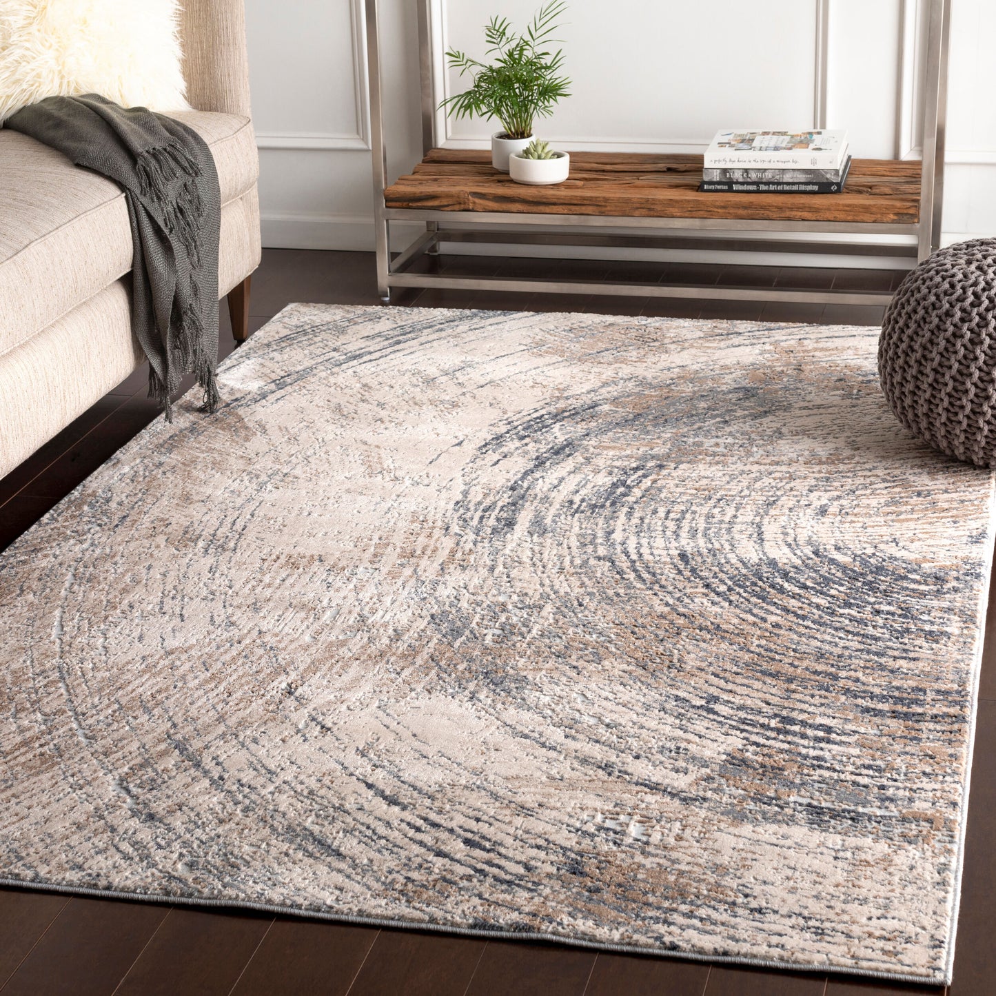 Alpine ALP-2303 7ft Runner Machine Woven Runner Rug