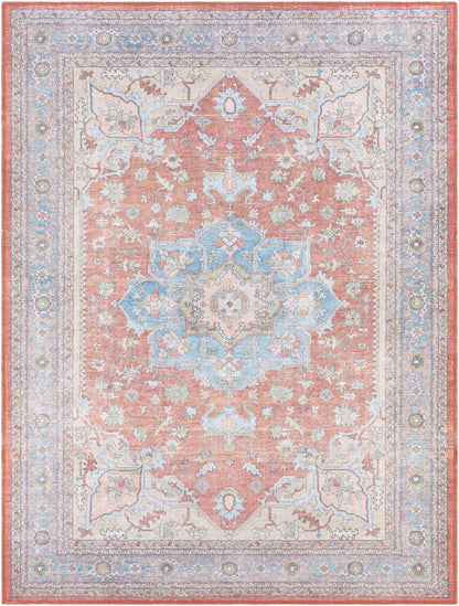 Alanya ALY-2300 5' x 7' Machine Woven Washable Area Rug