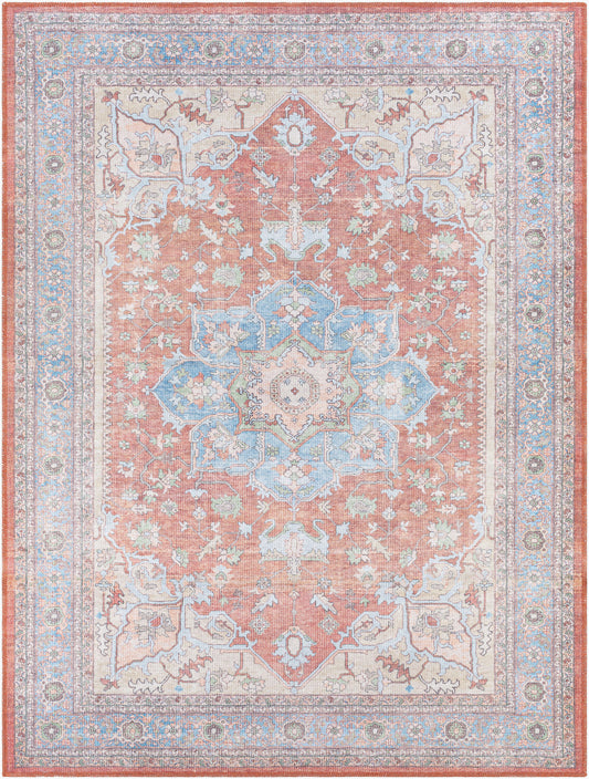 Alanya ALY-2300 5' x 7' Machine Woven Washable Area Rug