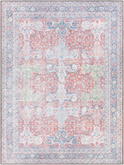 Alanya ALY-2301 5' x 7' Machine Woven Washable Area Rug