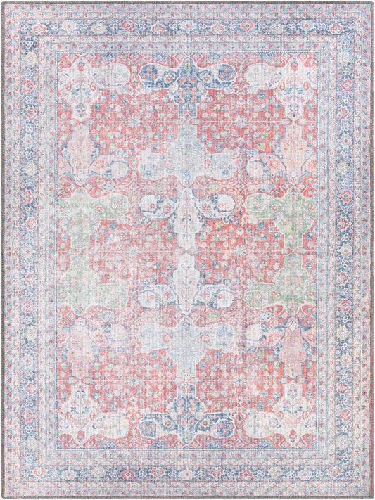 Alanya ALY-2301 5' x 7' Machine Woven Washable Area Rug