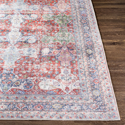 Alanya ALY-2301 5' x 7' Machine Woven Washable Area Rug