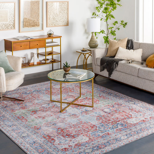 Alanya ALY-2301 5' x 7' Machine Woven Washable Area Rug