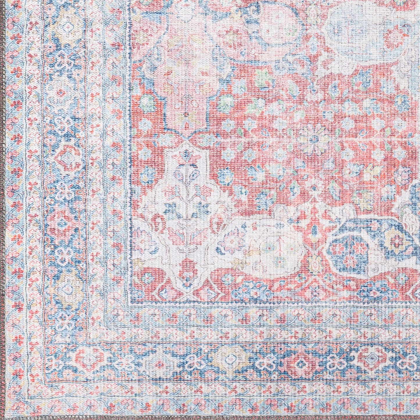 Alanya ALY-2301 5' x 7' Machine Woven Washable Area Rug
