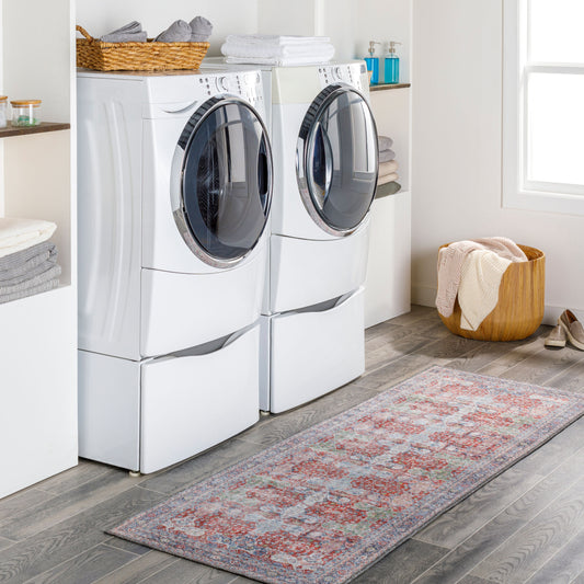 Alanya ALY-2301 7ft Runner Machine Woven Washable Runner Rug