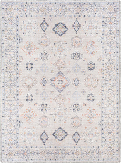 Alanya ALY-2302 6' x 9' Machine Woven Washable Area Rug