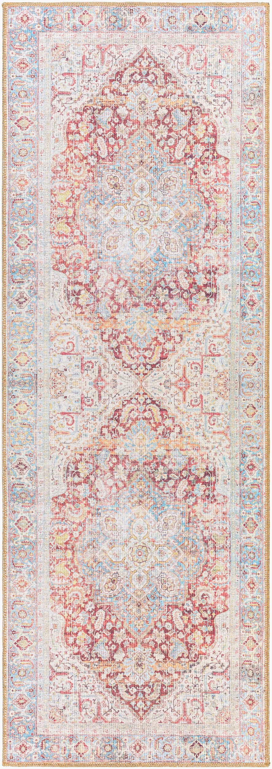Alfombra de pasillo lavable a máquina Alanya ALY-2303 de 2,13 m