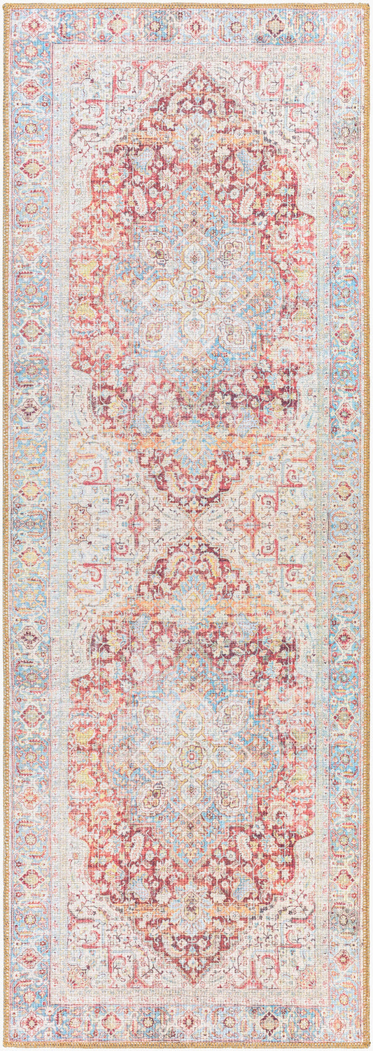 Alfombra de pasillo lavable a máquina Alanya ALY-2303 de 2,13 m