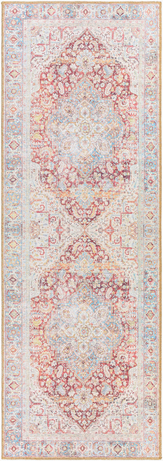 Alanya ALY-2303 7ft Runner Machine Woven Washable Runner Rug