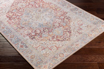 Alanya ALY-2303 5' x 7' Machine Woven Washable Area Rug