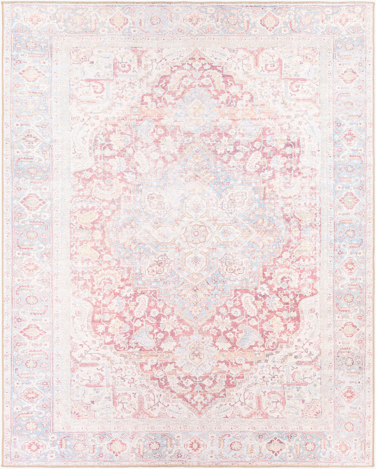 Alanya ALY-2303 8' x 10' Machine Woven Washable Area Rug