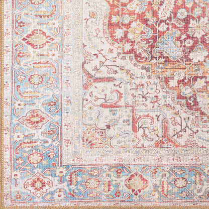 Alanya ALY-2303 5' x 7' Machine Woven Washable Area Rug