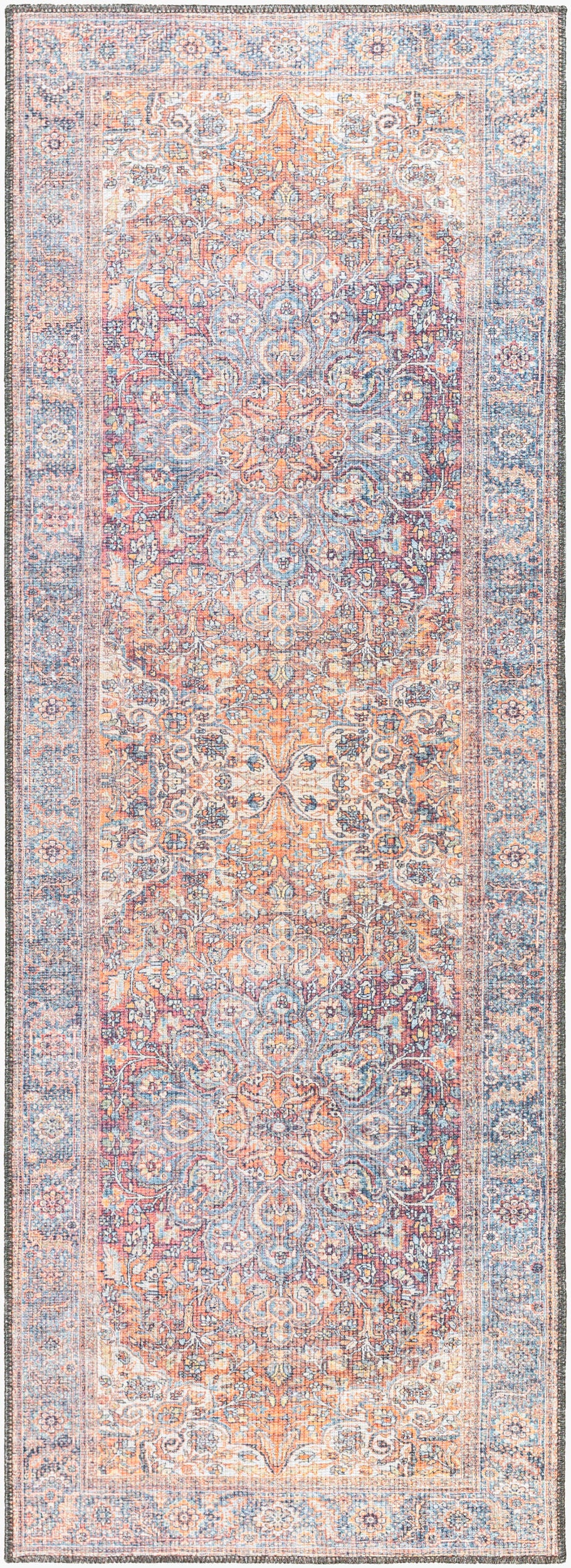 Alanya ALY-2304 7ft Runner Machine Woven Washable Runner Rug
