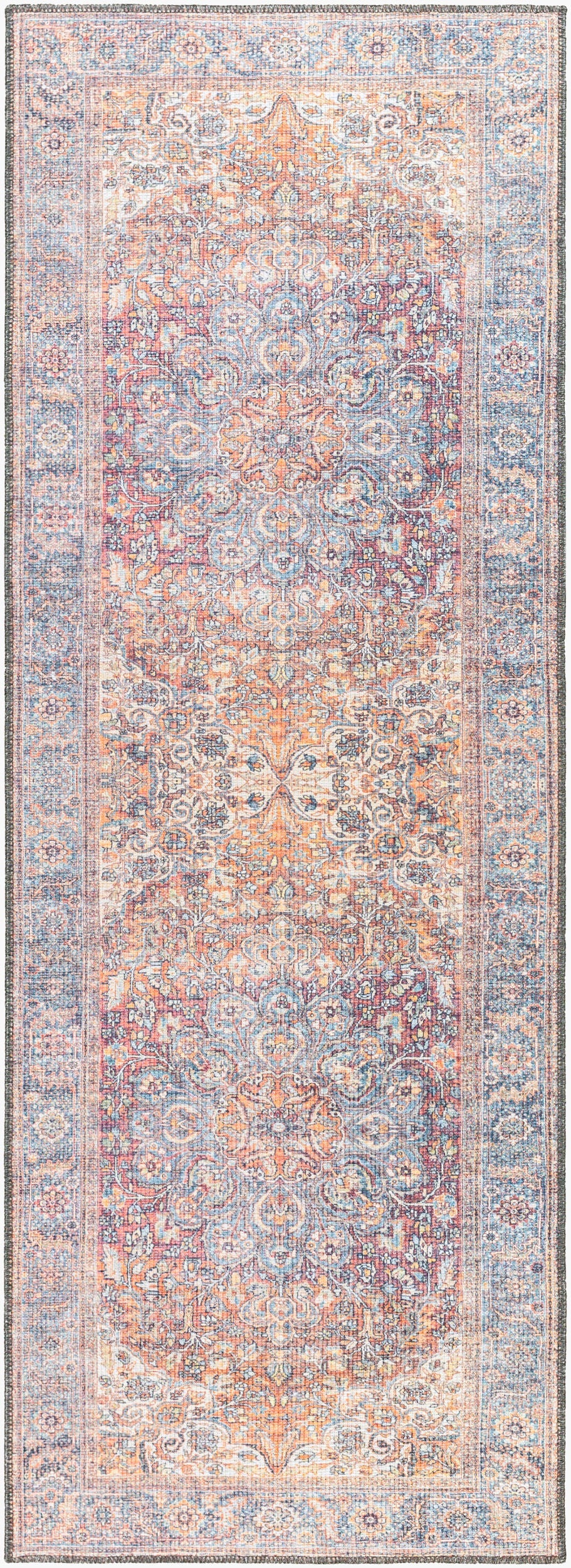 Alanya ALY-2304 7ft Runner Machine Woven Washable Runner Rug