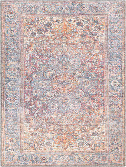 Alanya ALY-2304 6' x 9' Machine Woven Washable Area Rug