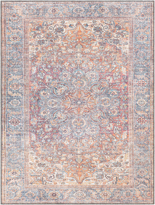 Alanya ALY-2304 6' x 9' Machine Woven Washable Area Rug