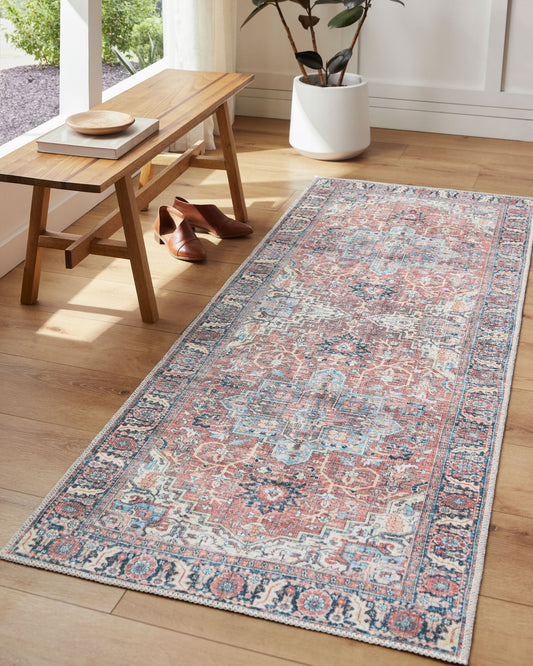 Alanya ALY-2307 5' x 7' Machine Woven Washable Area Rug