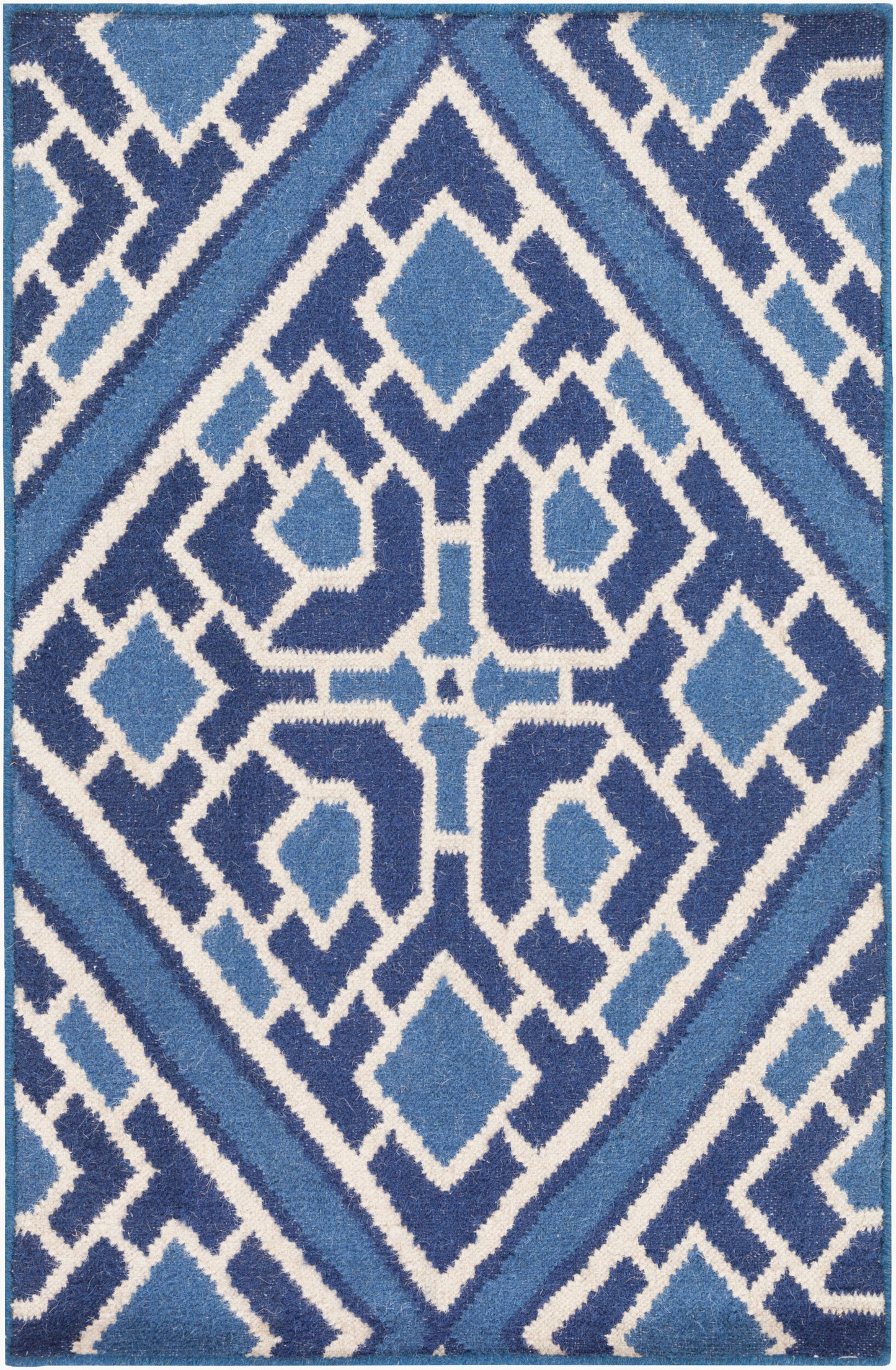 Alfombra decorativa de lana hecha a mano Alameda AMD-1005 de 2' x 3'