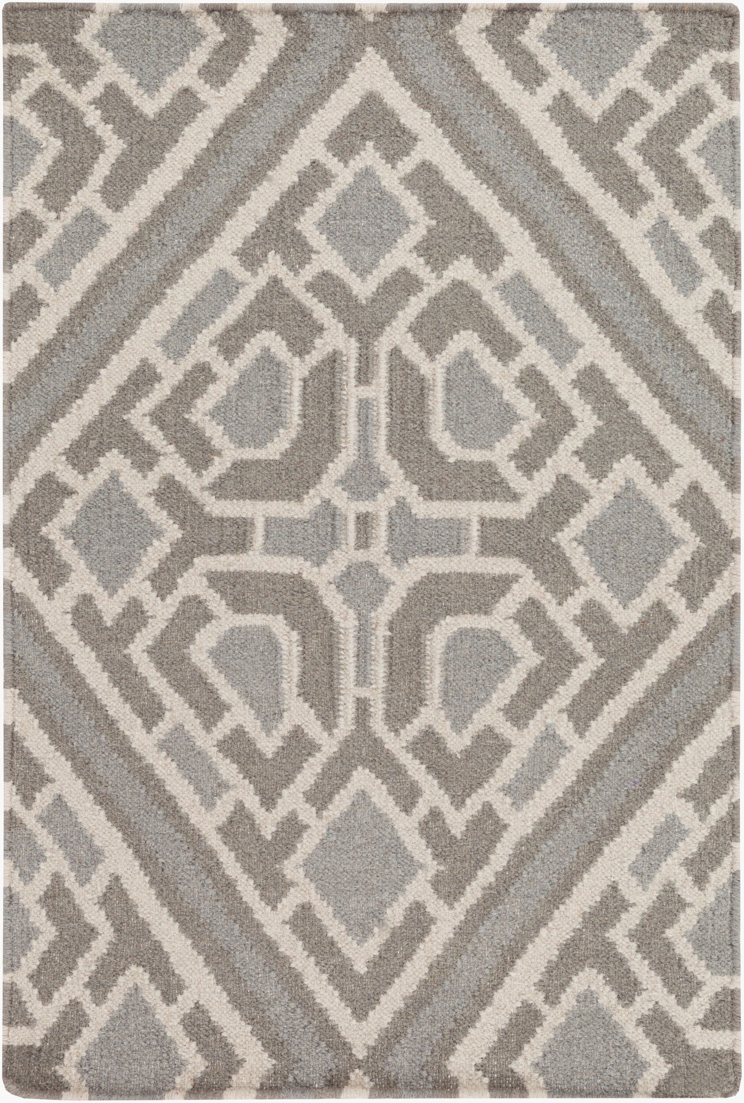 Alfombra decorativa de lana hecha a mano Alameda AMD-1008 de 2' x 3'