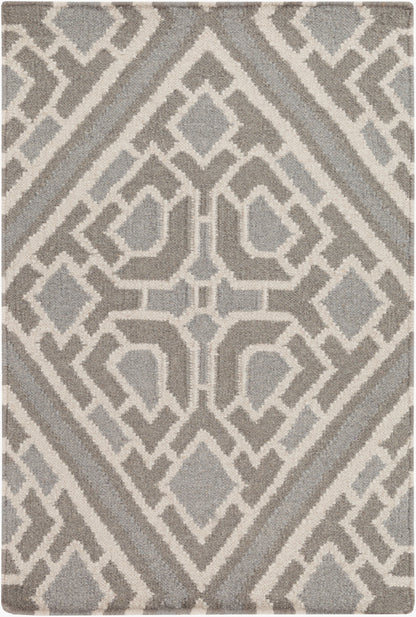 Alfombra decorativa de lana hecha a mano Alameda AMD-1008 de 2' x 3'