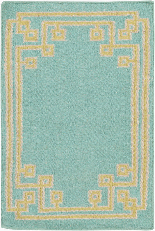 Alfombra decorativa de lana hecha a mano Alameda AMD-1010 de 2' x 3'