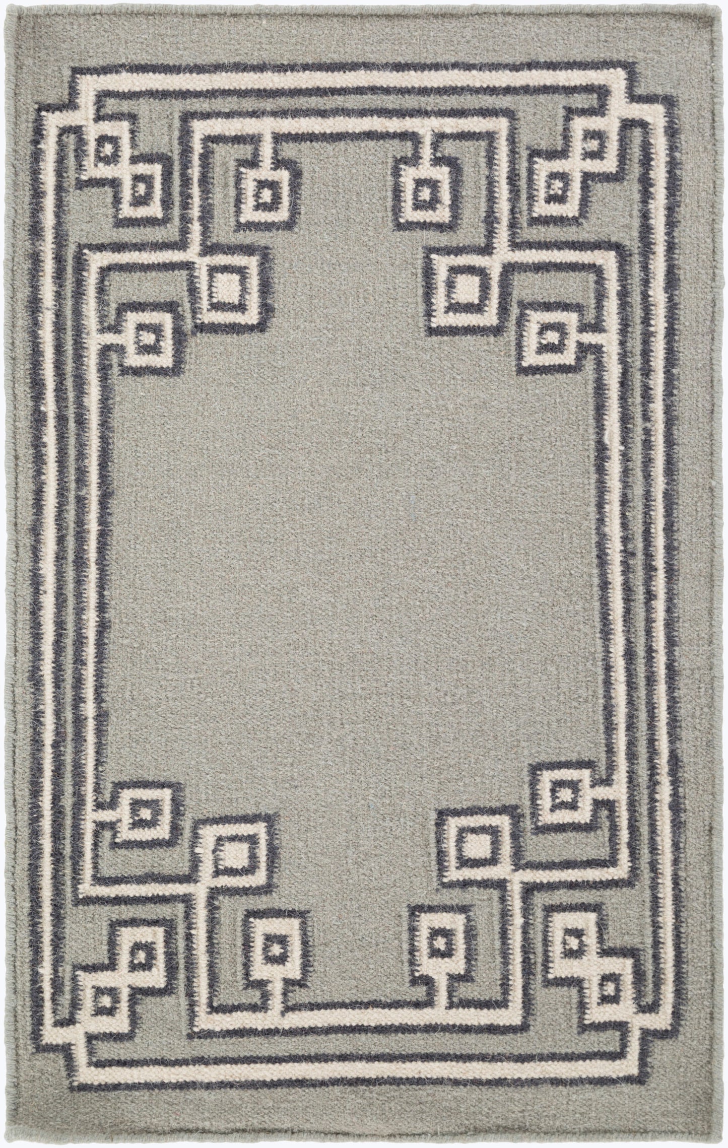 Alfombra decorativa de lana hecha a mano Alameda AMD-1019 de 2' x 3'