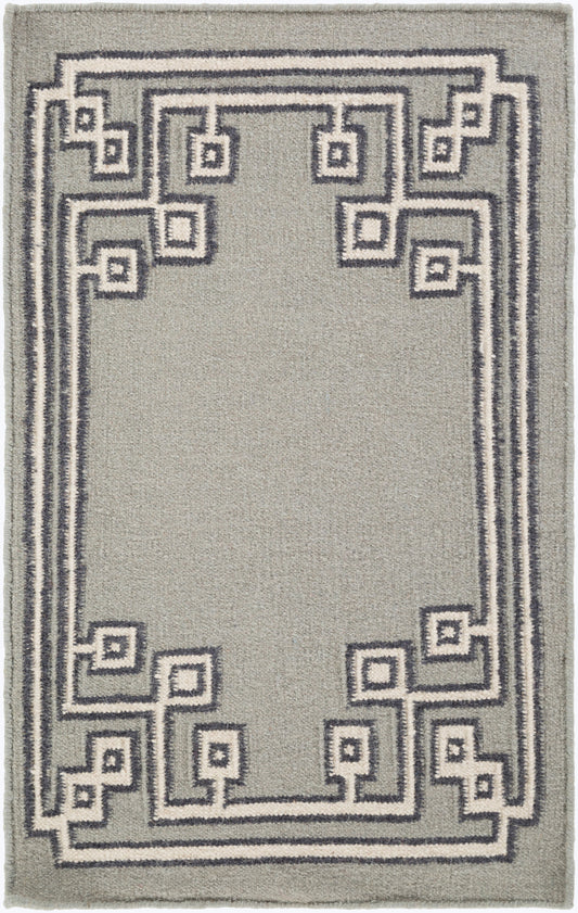 Alfombra decorativa de lana hecha a mano Alameda AMD-1019 de 2' x 3'