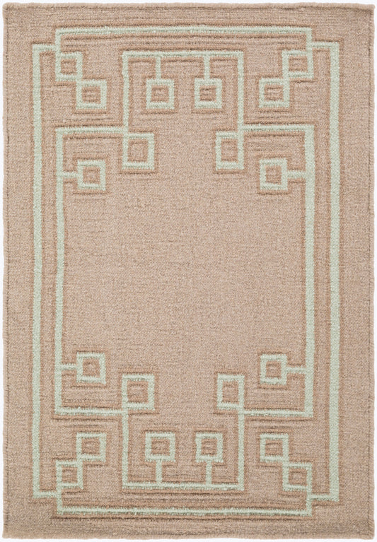 Alfombra decorativa de lana hecha a mano Alameda AMD-1020 de 2' x 3'