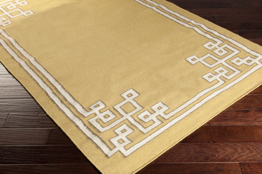 Alfombra decorativa de lana Alameda AMD-1021 de 2' x 3' hecha a mano