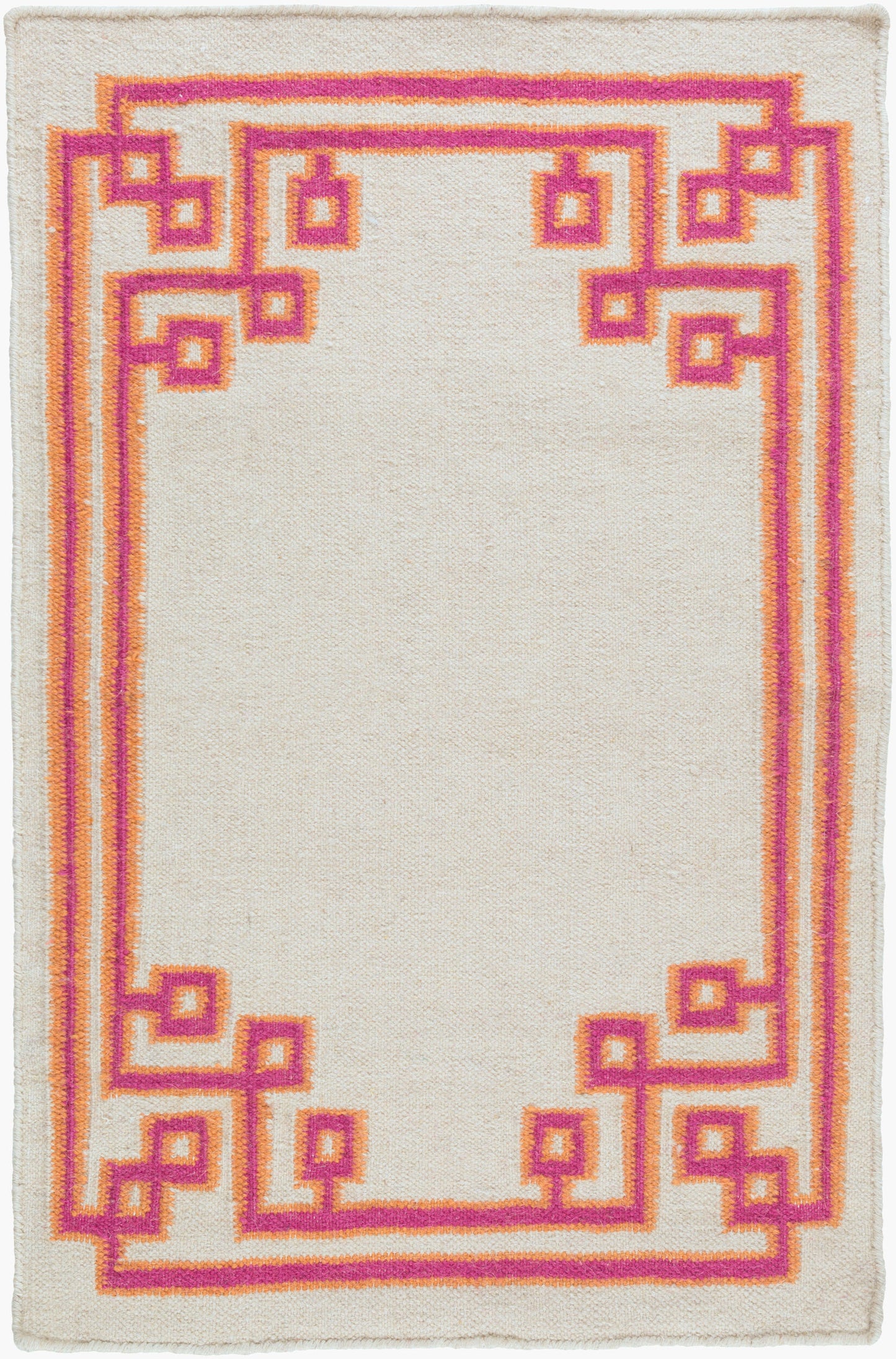 Alfombra decorativa de lana hecha a mano Alameda AMD-1022 de 3' x 5'