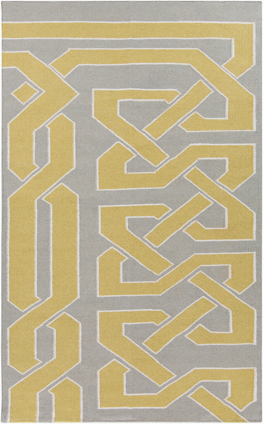 Alfombra decorativa de lana hecha a mano Alameda AMD-1034 de 2' x 3'